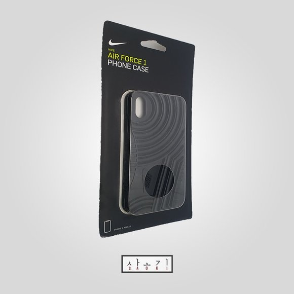 Nike Air Force 1 iPhone X and XS Black Phone Case - Picture 2 of 3